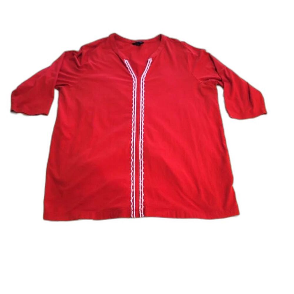 Lands End Red Top 2X